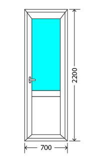 Балконный блок: дверь KBE Эталон 58 Пушкино