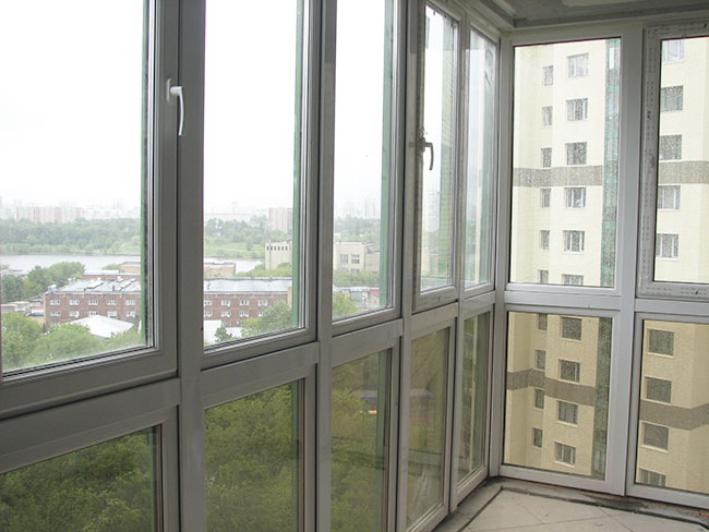 Остекление балкона в пол Пушкино