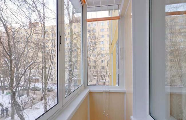 Зимнее остекление лоджии и балкона зимой Пушкино